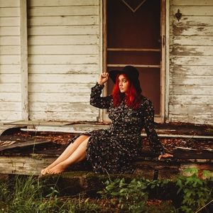 Boho long sleeve dress